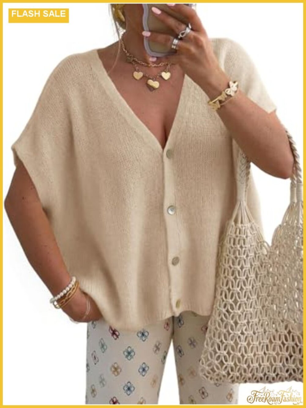 Viscose Crochet Cardigan